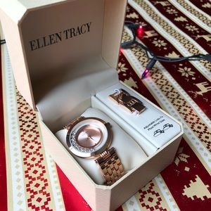 Ellen Tracy Rose Gold Watch